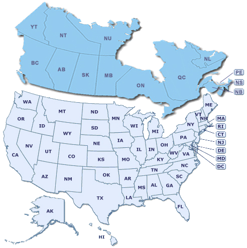 Click on States to see Dealers in your area